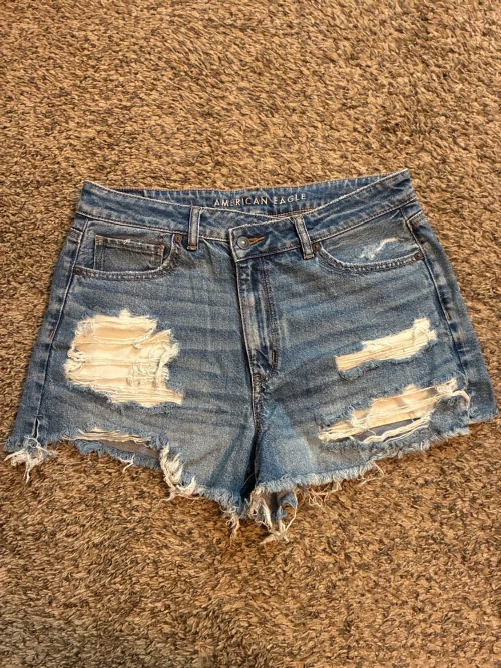American Eagle distressed mom shorts -size 10